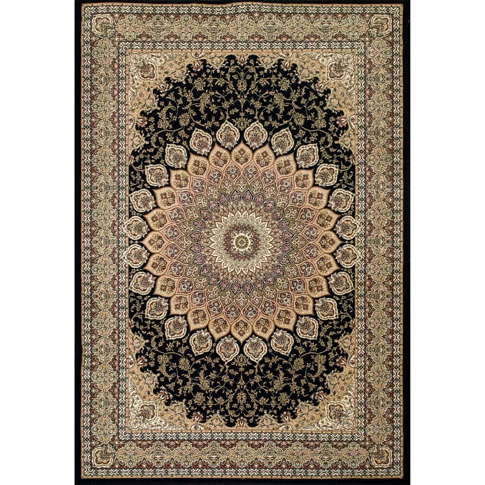 Dynamic Rugs 57090-3484 Ancient Garden 7.10 Ft. X 10.10 Ft. Rectangle Rug in Navy
